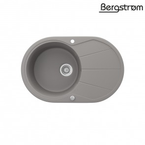 Bergström Granit Spüle Küchenspüle Einbauspüle Spülbecken 780x500mm Beton